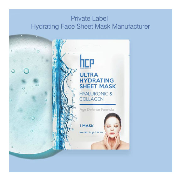 Hydrating Face Sheet Mask Manufacturer and Supplier in India by HCP Wellness - Private Label and Third Party Services