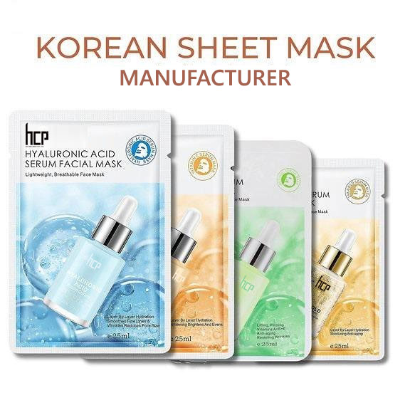 Korean Sheet Mask Manufacturer and Supplier in India by HCP Wellness - Private Label and Third Party Services