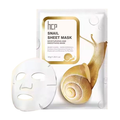 Snail Sheet Mask Manufacturer and Supplier in India by HCP Wellness - Private Label and Third Party Services