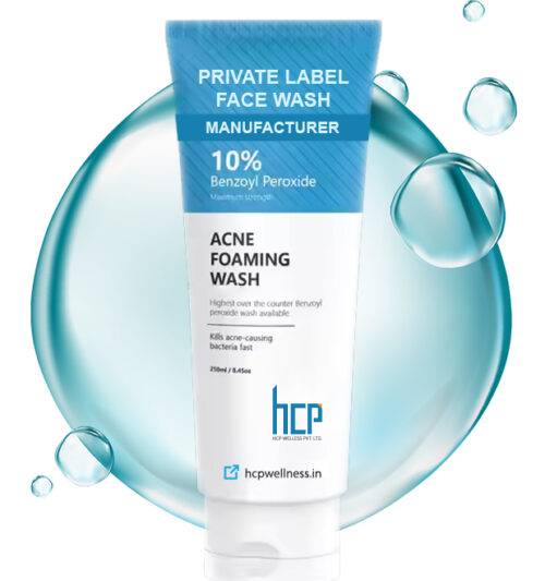 Private label anti-acne face wash manufacturer and supplier