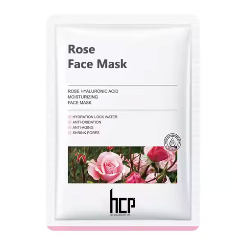 Rose Face Mask Manufacturer in India - HCP Wellness, leading Private Label and Third Party Face Sheet Mask Supplier.