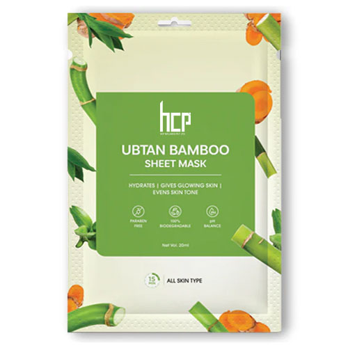 Ubtan Bamboo Sheet Mask Manufacturer in India | HCP Wellness